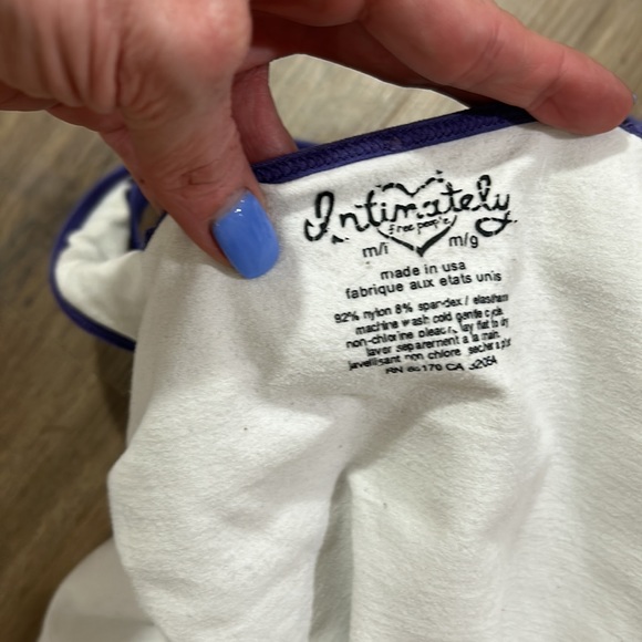 Free People Purple and white crochet overlay sleeveless fitted dress - Picture 8 of 12